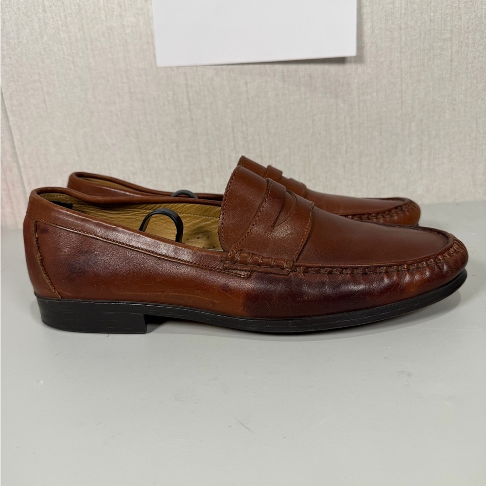 Bill Blass Men's Leather Loafers Brown‎ Size 12 D